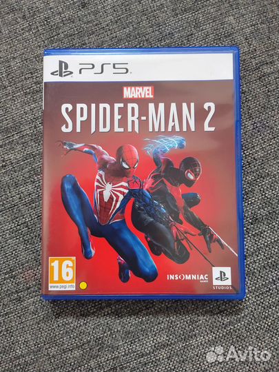 Spider man 2 ps5 диск полностью на русском