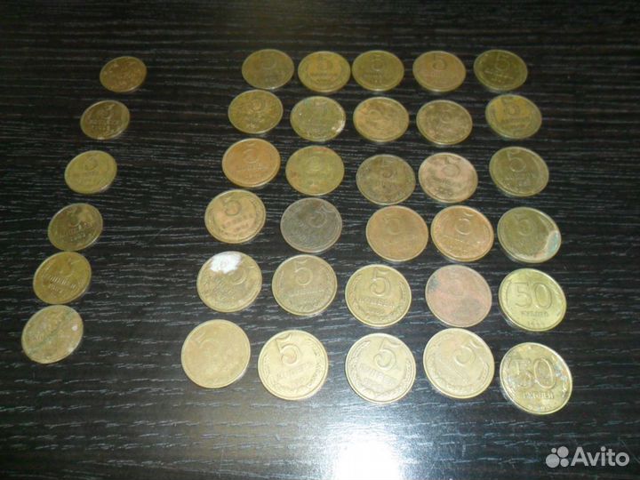 Монеты СССР 3,5,10,15,20,50 копеек