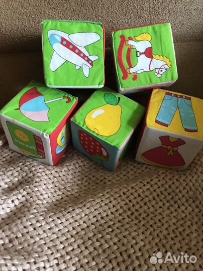 Развивающий кубик мягкий