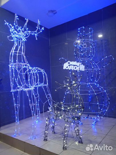 Новогодние светящиеся фигуры