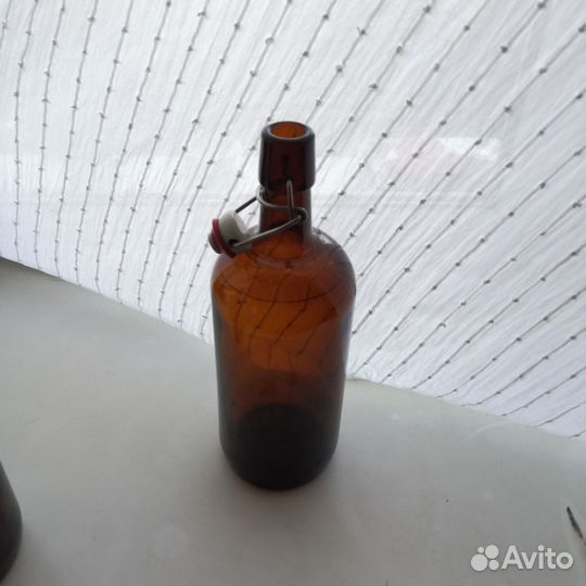 Бутылка с бугельной пробкой 1 л, 6 шт