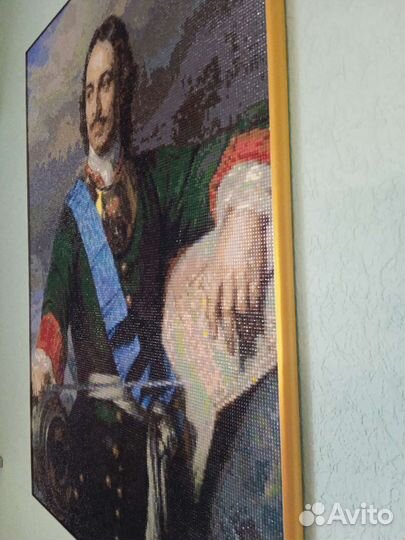 Картина алмазной мозаики Петр 1 64,5х48,5 см