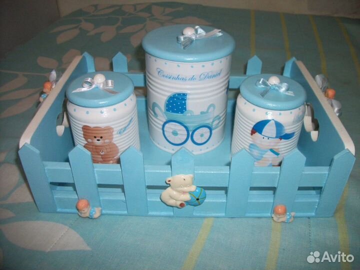 Жестяная банки из под детской смеси