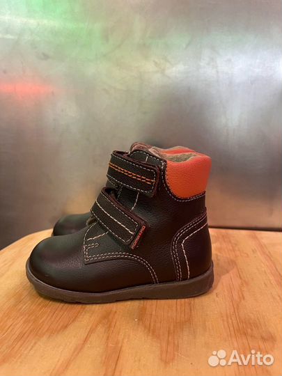 Ботинки войлок кожа 21