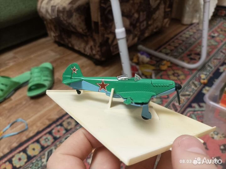 Модель самолёта Як-3, СССР, металл
