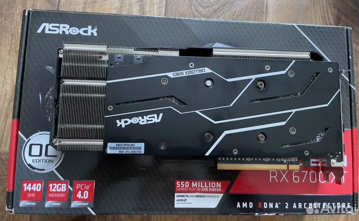 Видеокарта ASRock AMD Radeon RX 6700 XT Challenger