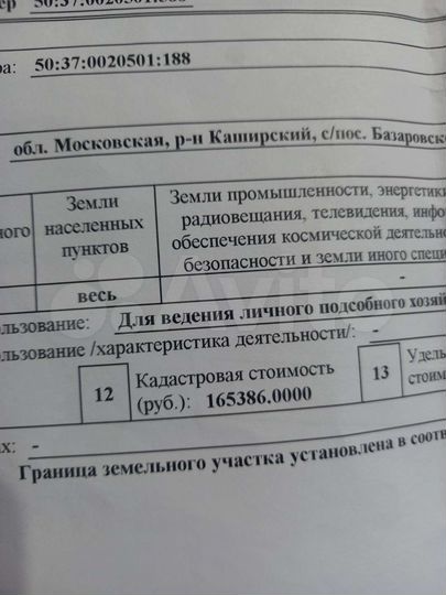 Участок 13 сот. (СНТ, ДНП)