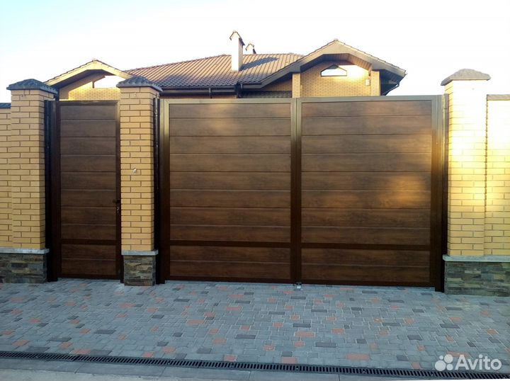 Ворота / Ворота распашные алютех