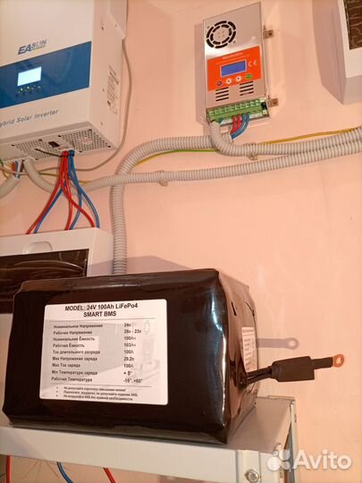 Аккумулятор LiFePo4 24в для сэс, Инвертора, ибп