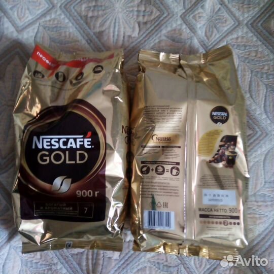 Кофе растворимый nescafe gold 900 г