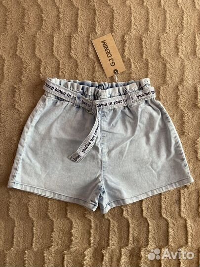 Шорты джинсовые 140-146-152 новые