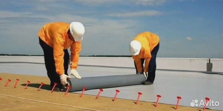 Кровельные работы Монтаж пвх мембраны