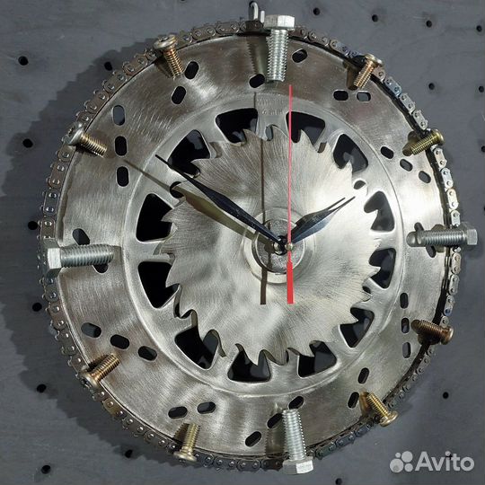 Часы и светильники в стиле лофт