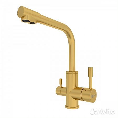 Смеситель Lemark Expert LM5061G для кухни, золото