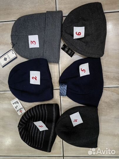 Шапки вязаные мужские