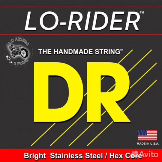 Струны для Бас гитары DR MH5-45 Lo-Rider Stainless