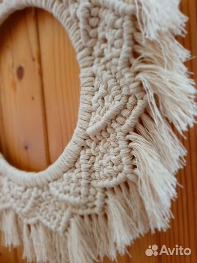 Панно круглое бохо / сканди / макраме / хюгге