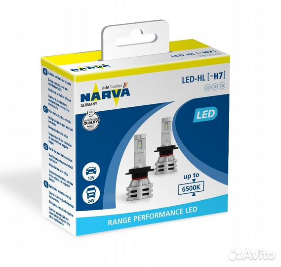 Лампа светодиодная Narva Range Power LED H7 (PX26d