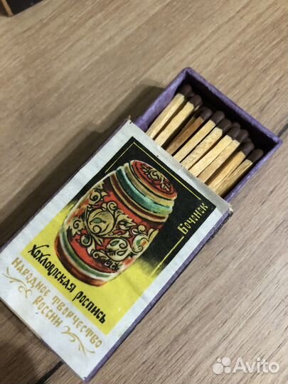 Спички (короб из дерева) СССР г.Чудово 1974 г