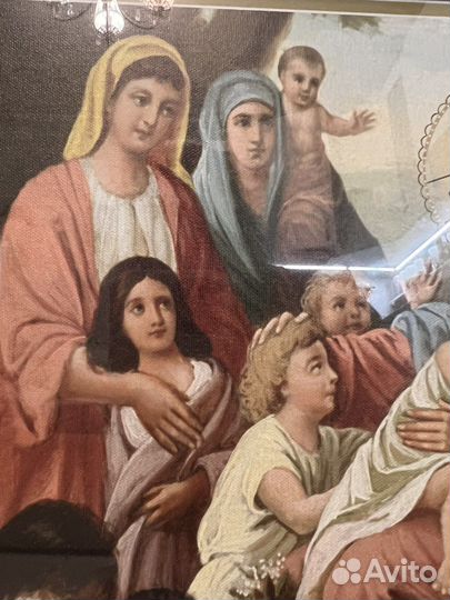 Икона Иисус Христос благословляет детей