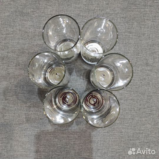 Стаканы Рюмки хрусталь, мельхиор. СССР