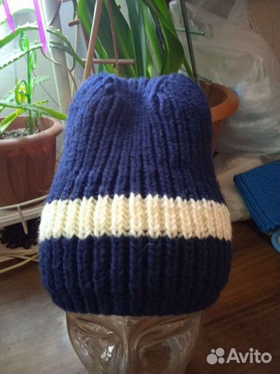 Шапка зимняя для девочки 54 56 новая