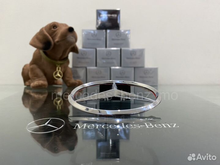 Эмблема звезда Мерседес Бенц на крышку багажника