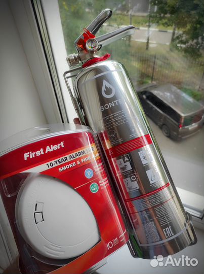 Набор для дома (огнетушитель + пож. детектор)