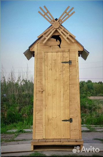 Дачный туалет деревянный CUF