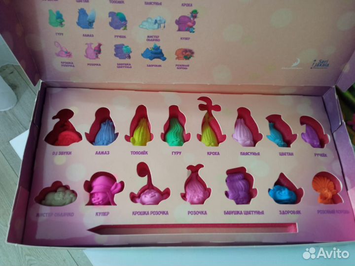 Тролли, ластики из Пятерочки, бокс + игровое поле