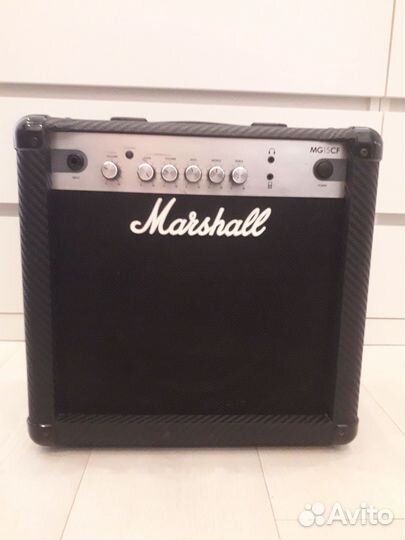 Комбоусилитель Marshall mg15cf, серебристый