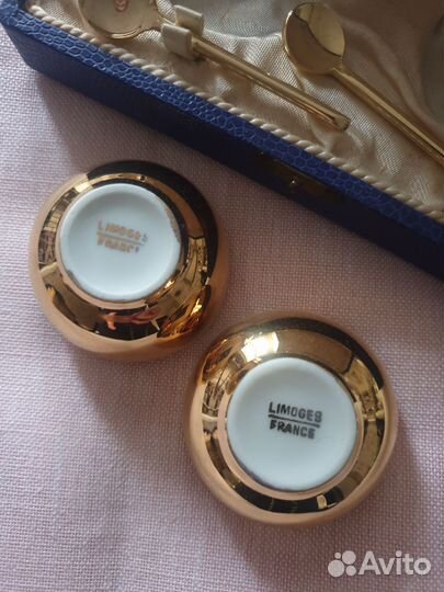 Лемож Франция,набор перец и соль с ложечкой