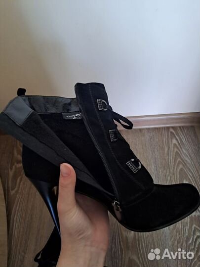 Ботильоны демисезонные женские натуральная замша