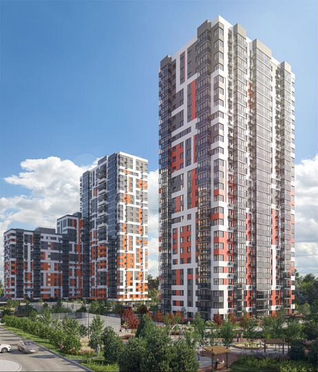 2-к. квартира, 82,7 м², 12/25 эт.