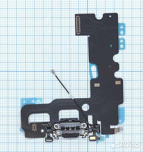 Шлейф питания для Apple iPhone 7 серый