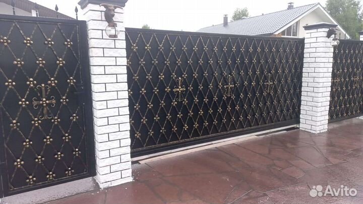 Кованые ворота, перила, заборы, навесы, калитки