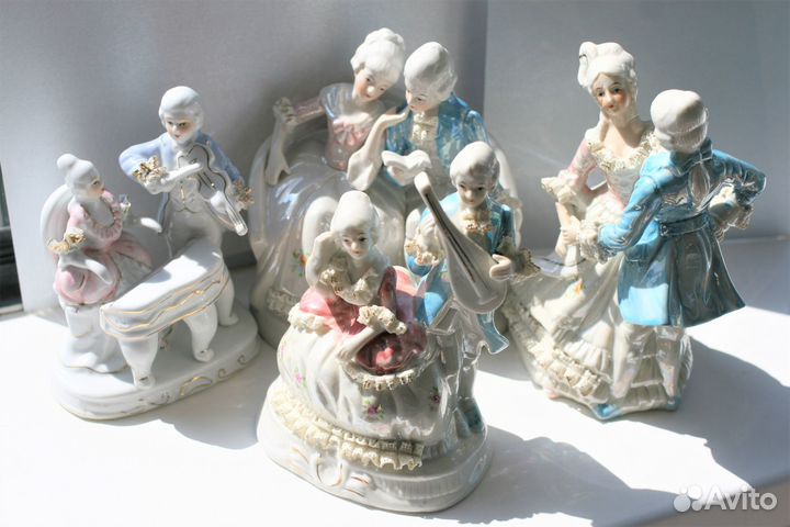 Фарфоровые статуэтки. Дрезден. Кружева