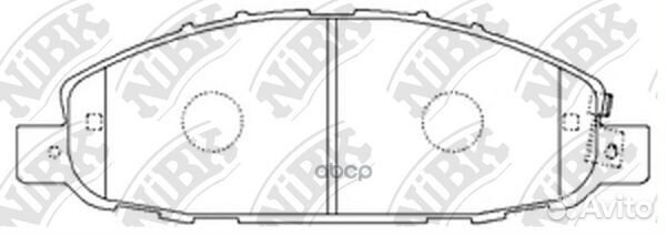 Колодки тормозные дисковые перед PN2475 NiBK