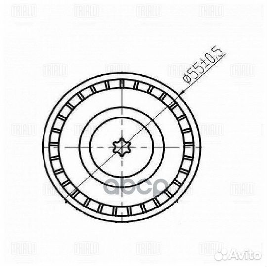 Ролик привод. ремня для а/м BMW 1 F20 (11) 1.6