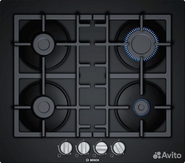 Поверхность газовая Bosch PNP6B6B90 черный