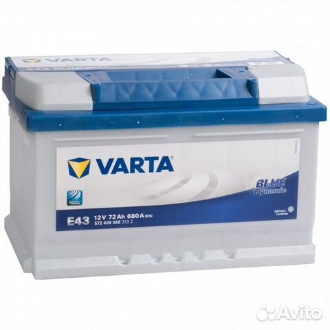 Аккумулятор Varta Blue E43 (72R) обр. пол. 72 Ач
