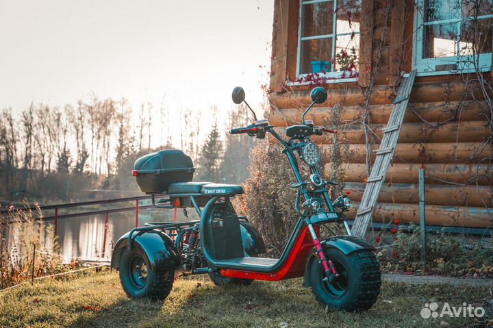 Электроскутер white siberia PRO trike 3000W