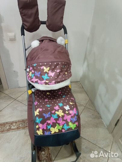 Детские санки коляска ника