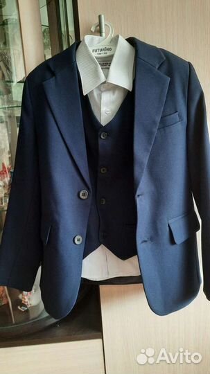 Пиджак школьный для мальчика 134