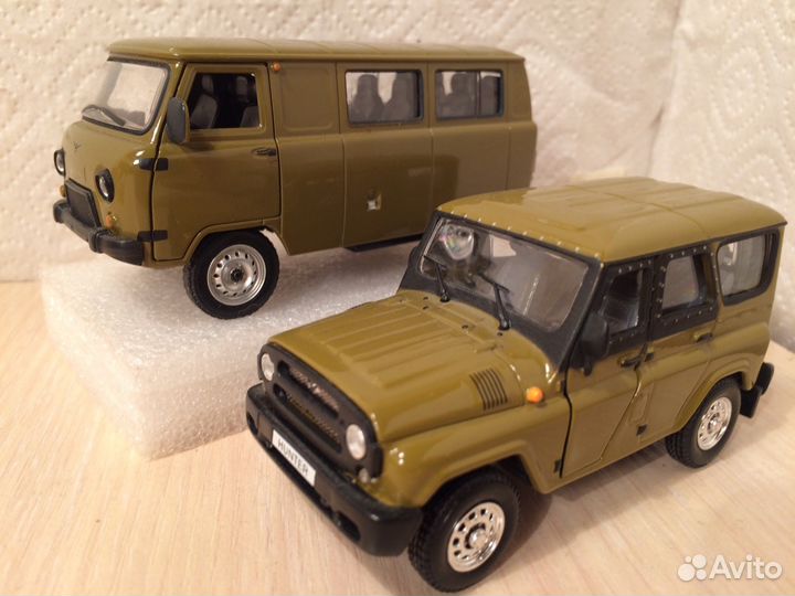 Уаз, газ 10 разных авто 1/43