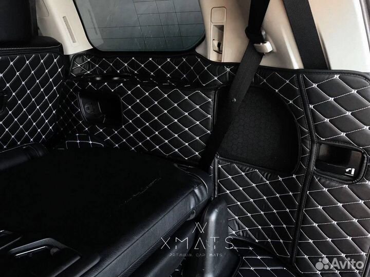 3D Коврики из экокожи в багажник для TLC 200