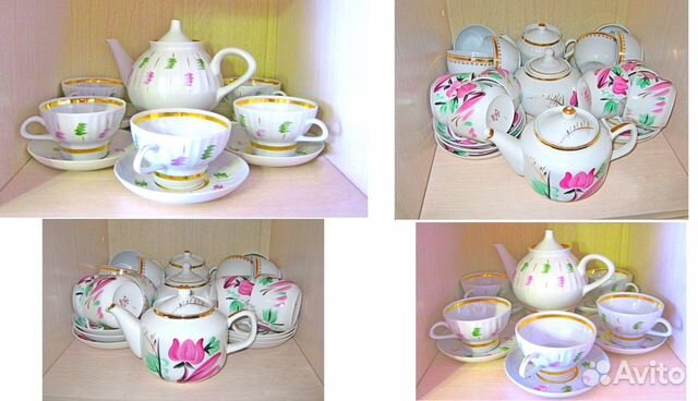 Фарфор. Чайные сервизы. Сделано в СССР