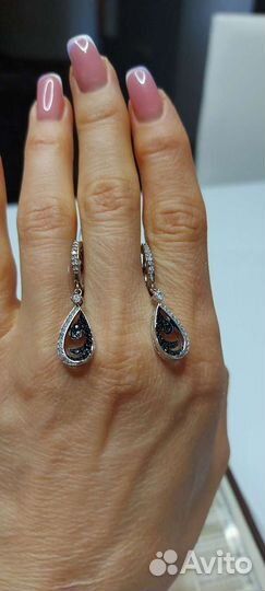 Серебряные серьги новые