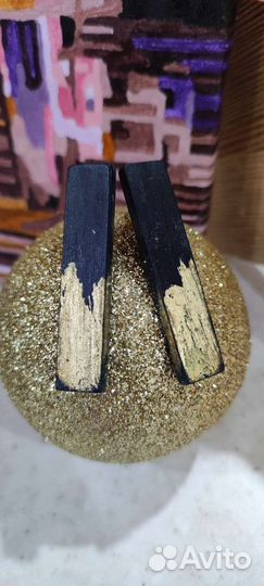 Серьги из натурального дерева