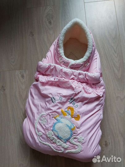 Конверт на выписку зимний для девочки